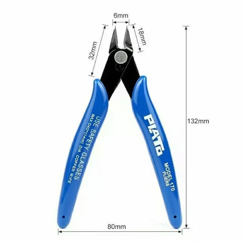 1/2/5pcs Diagonal Pliers Carbon Steel Pliers Electrical Wire Cable Cutters Cutting Side Snips Flush Pliers Nipper Hand Tools