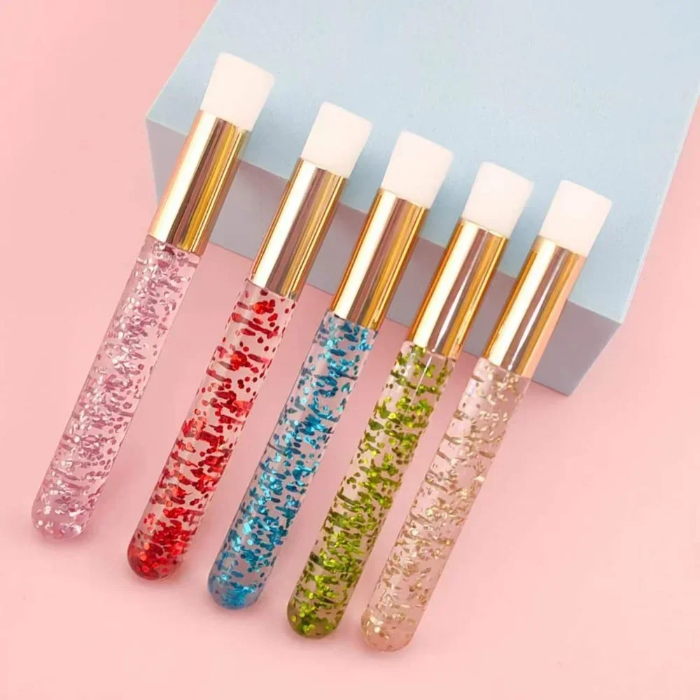 Miękka szczoteczka do przedłużania rzęs Kryształowy uchwyt z koralikami Narzędzie do usuwania zaskórników z nosa