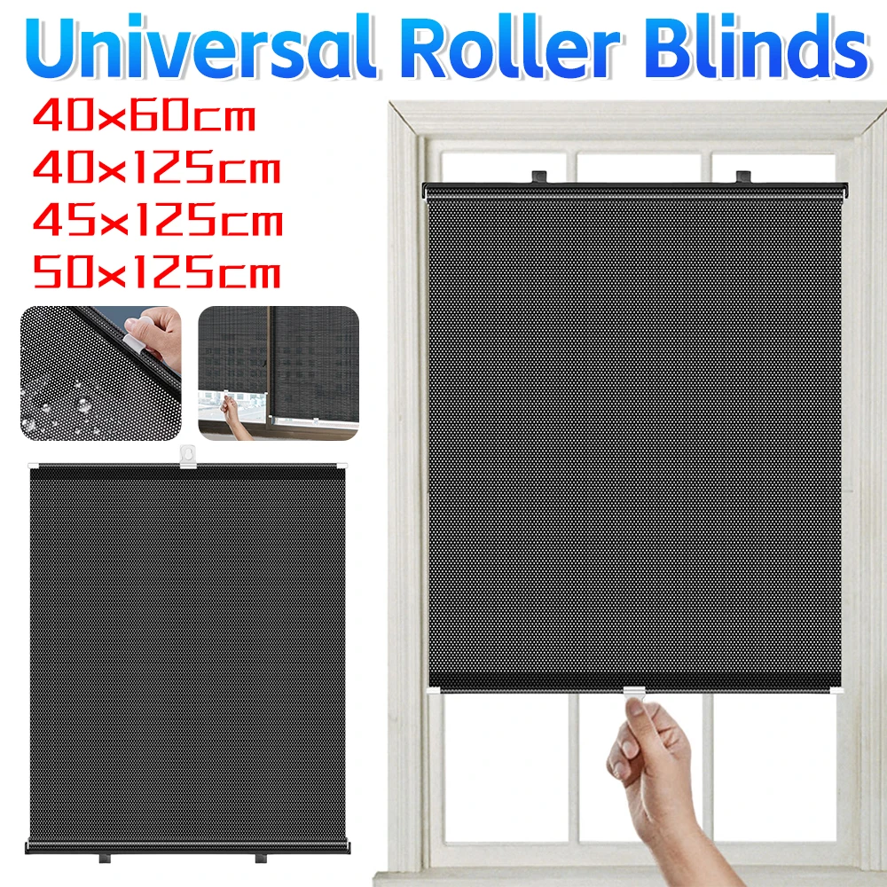 العالمي الشمس التظليل الستائر كوب المنزل المطبخ مطعم مسمار خالية الستائر الدوارة شفط غرفة نوم نافذة ظلة الظل الستار #2