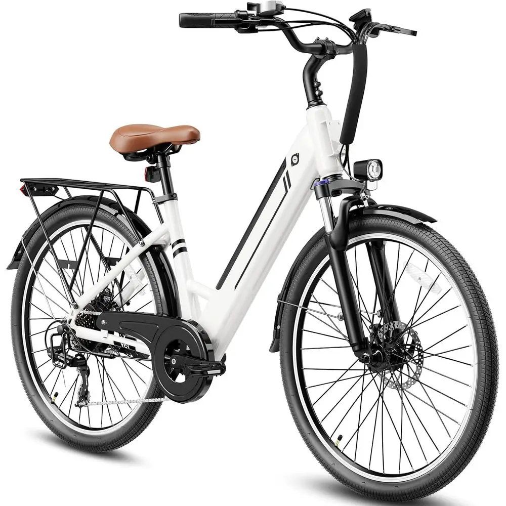 

Adults' 26 Electric Bike with 7-Speed, Removable Battery, 1200W Peak Motor, Up to 28MPH & 50 Miles Range