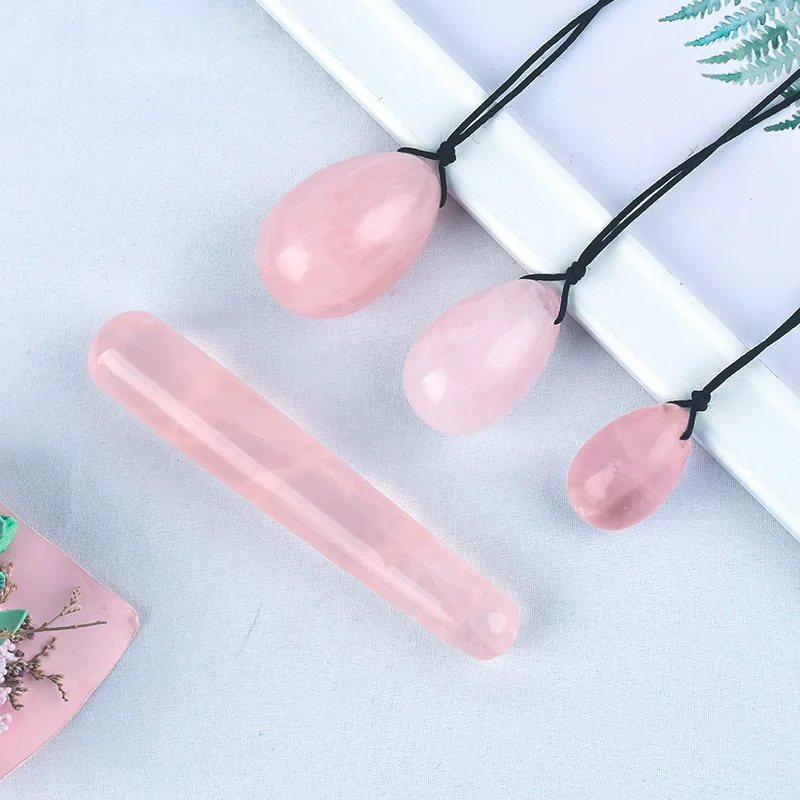 Natural Drilled Jade Eggs Yoni Egg Set Vaginal Muscle Firming Women Pelvic Kegel Exerciser Jade Massager Kegel Egg