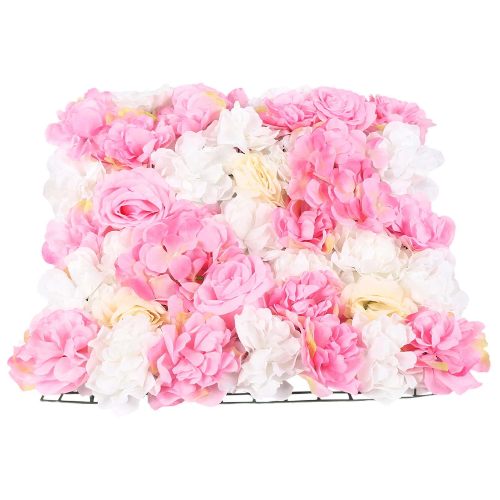 12 Plant Flower Walls (40 * 60cm) Deep Pink Milk Yellow Roses