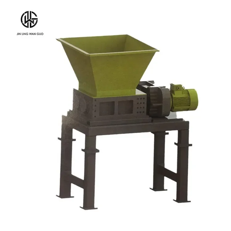 

small domestic garbage shredder for household dual shaft shredder plastic wood metal shredding