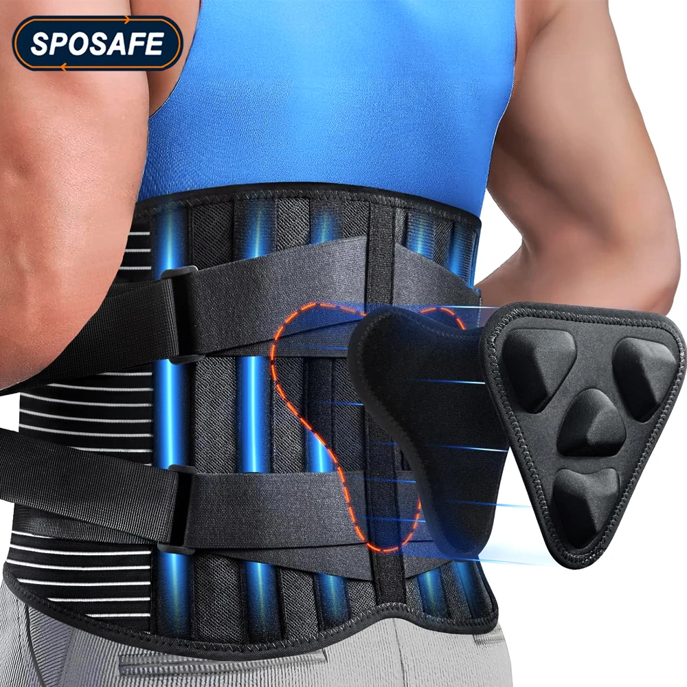 Adjustable Back Brace for Lower Back Pain Relief with 3D Lumbar Pad,6X Lumbar Support Belt for Men Women Herniated Disc,Sciatica