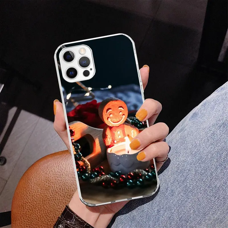 Cute Cookie Man Phone Case For Apple iphone 16 15 14 13 12 11 Pro Max SE X XS XR 7 + 8 Plus Print Soft Cover Fundas 15 14 13 12 