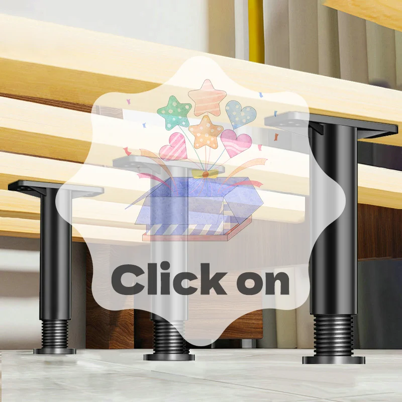 تلسكوبي قابل للتعديل شعاع السرير دعم القدم عززت البلاستيك الأثاث الساق أريكة الساق السرير أسفل الحاملة قوس