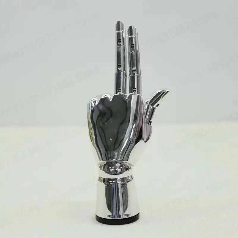 Clothing Store Ornament Studio Electroplating Hand Model Props Window Display Joint Prosthetic Hand Model