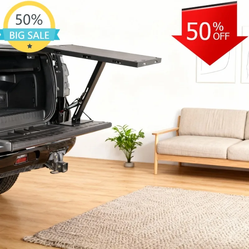 Aluminium Alloy Car Trunk Tray Table Outdoor Camping Portable Folding Tables Adjustable Easy Installation Reversible Tables