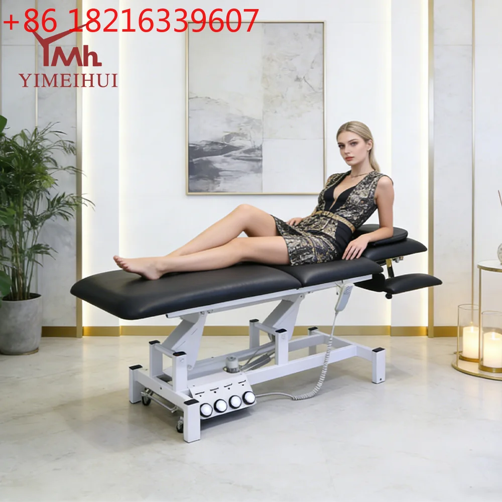 YAO 2 Motor Electric Foot Control Massage Table Clinic Examination Bed Facial Beauty Bed