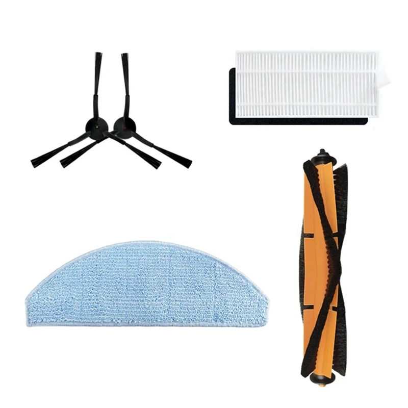 ل Vistefly M203 جهاز آلي لتنظيف الأتربة إكسسوارات قطع غيار فرشاة جانبية رئيسية فلتر Hepa ممسحة خرقة القماش كيس لجميع الغبار