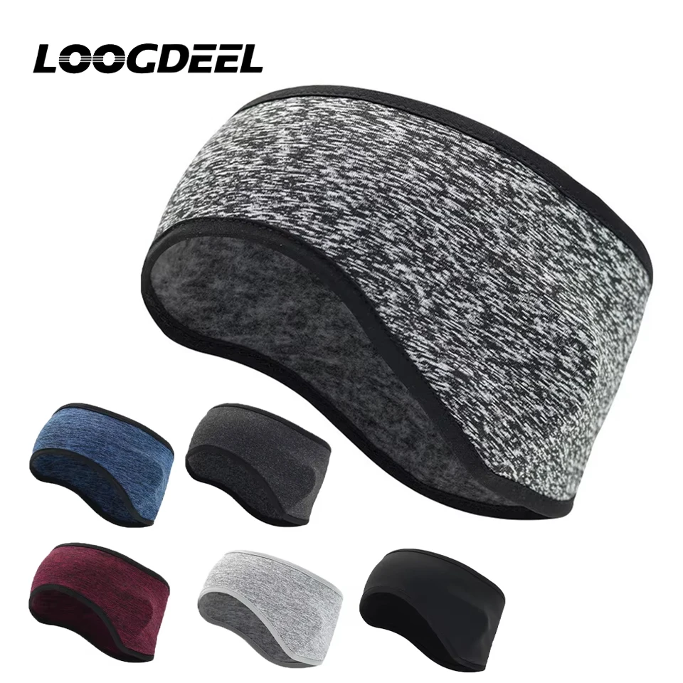 LOOGDEEL Winter Ear-protecting Hair Band Cationic Fleece Pulling Keep Warm Cold-proof Headgear Forehead Protection Strap Men Wom
