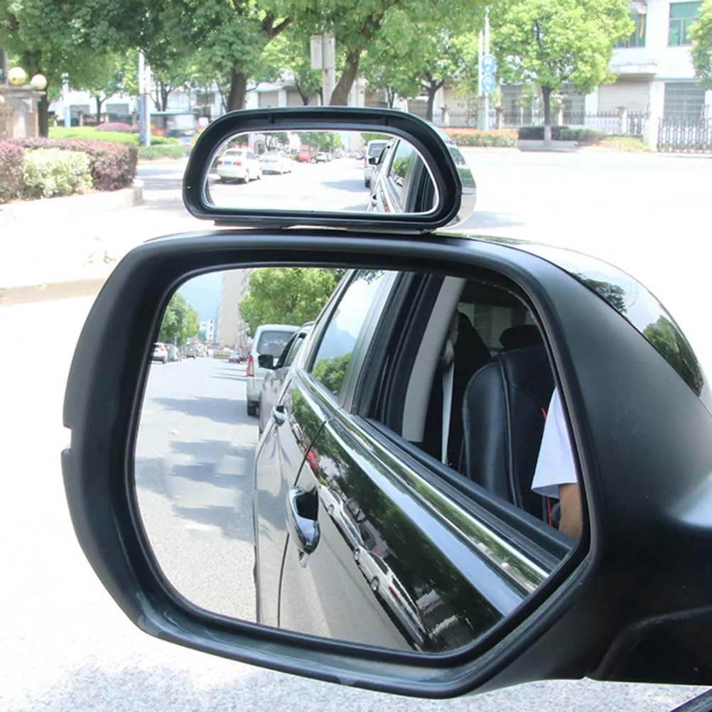 Car Auxiliary Mirror High Definition Clear and Stylish Wide Field of View Adjustable Installation
