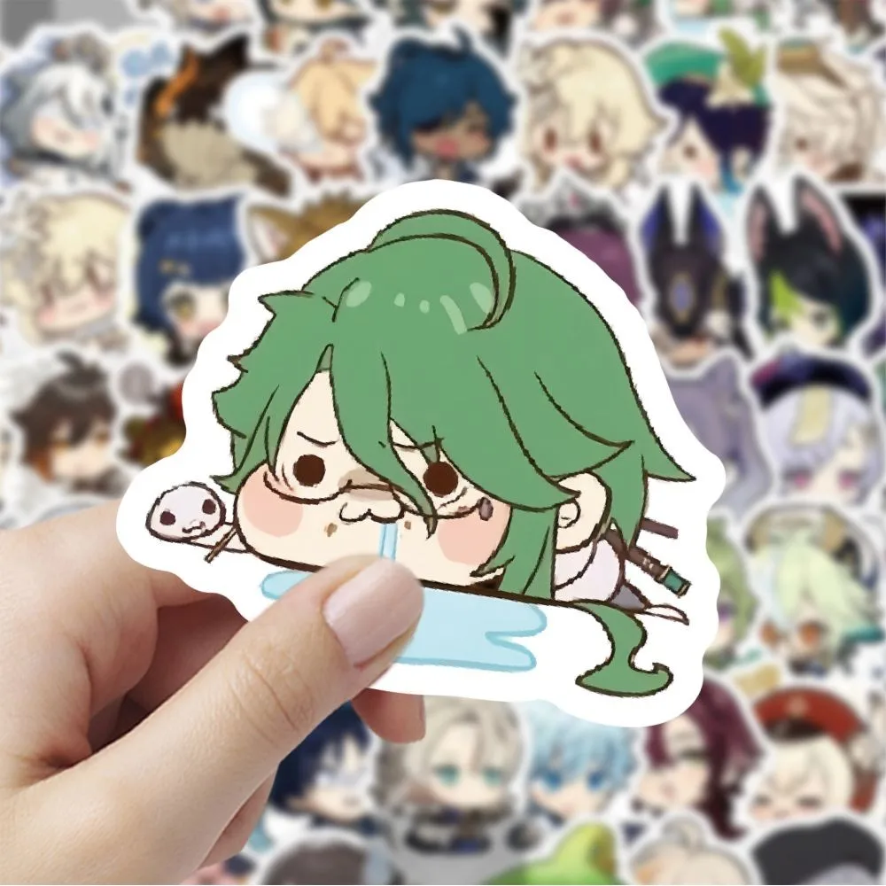 60 قطعة من ملصقات Genshin Impact Emoji - شارات تعبير الرسوم المتحركة اللطيفة للاستخدام بنفسك والديكور (متجر عوالم الرسوم المتحركة)