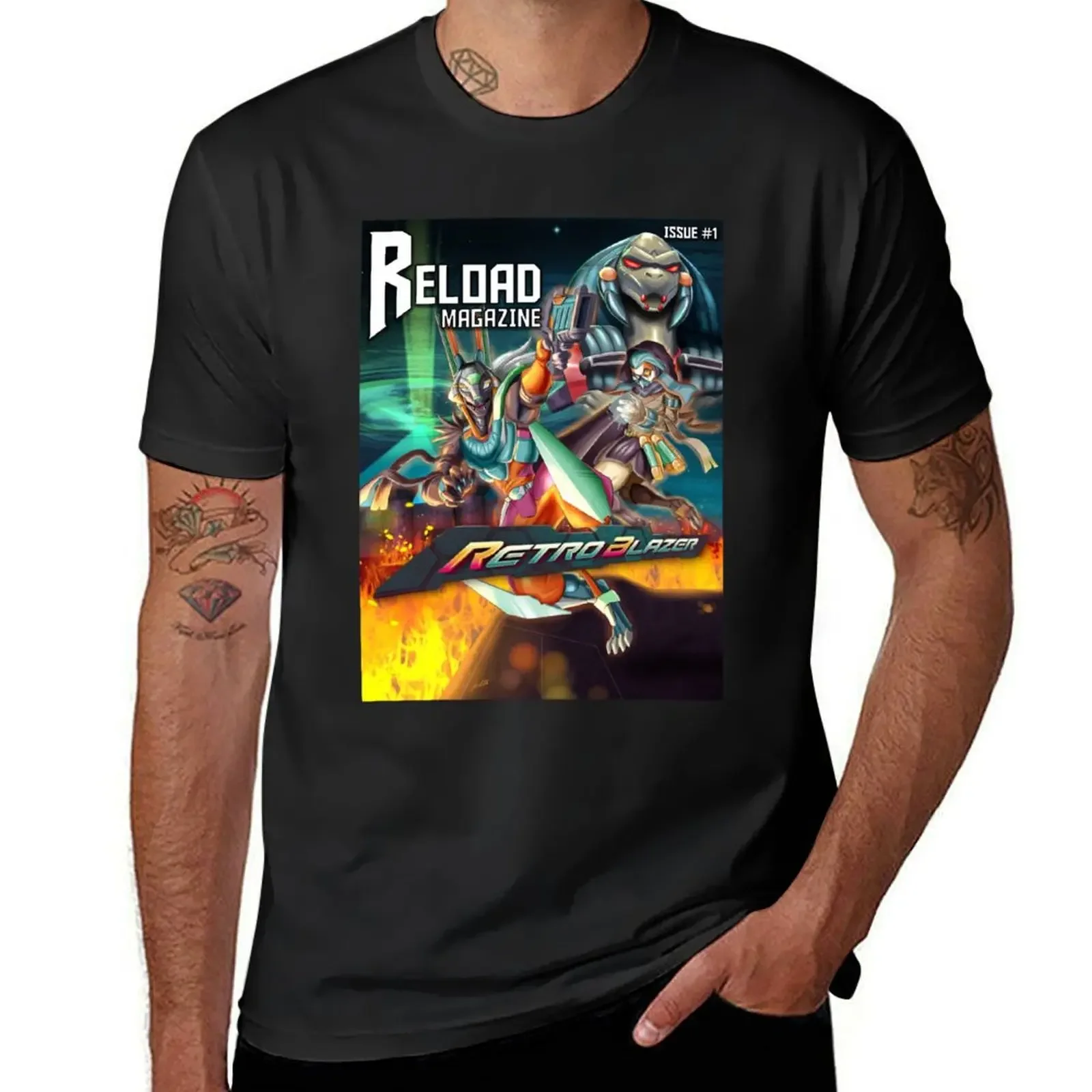 Reload Issue 1 T-Shirt customizeds oversizeds plus sizes anime Short sleeve tee men