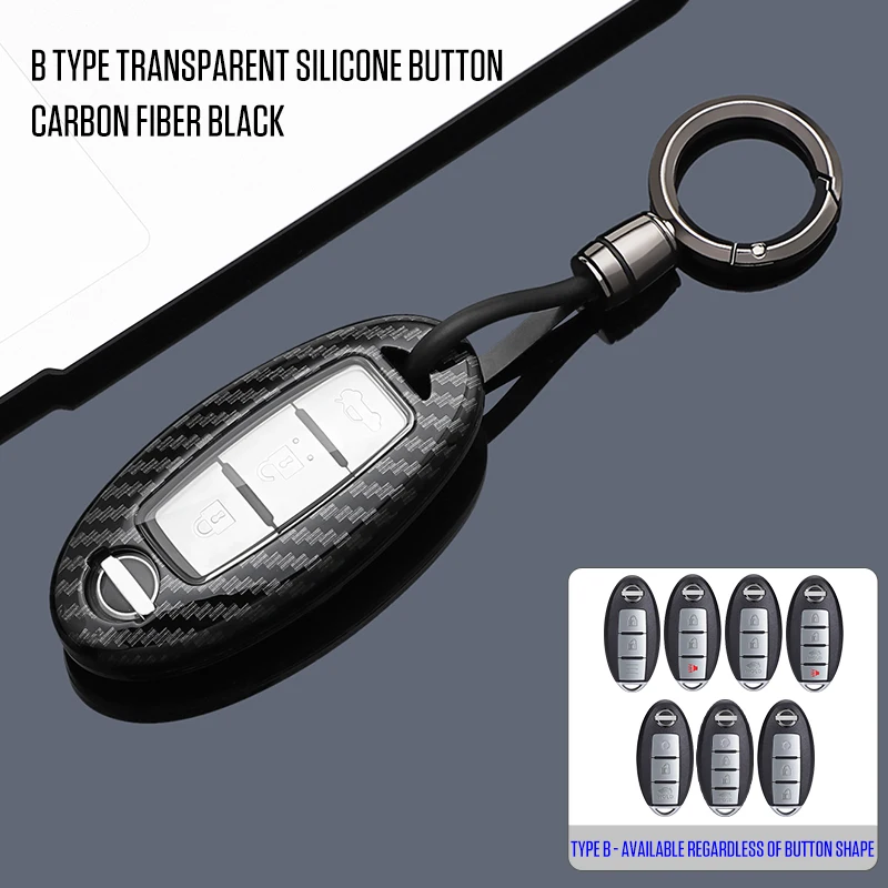 ABS Car Remote Key Cover Case for Nissan Rouge Maxima Altima Sentra Murano Qashqai With logo Accessorie 2