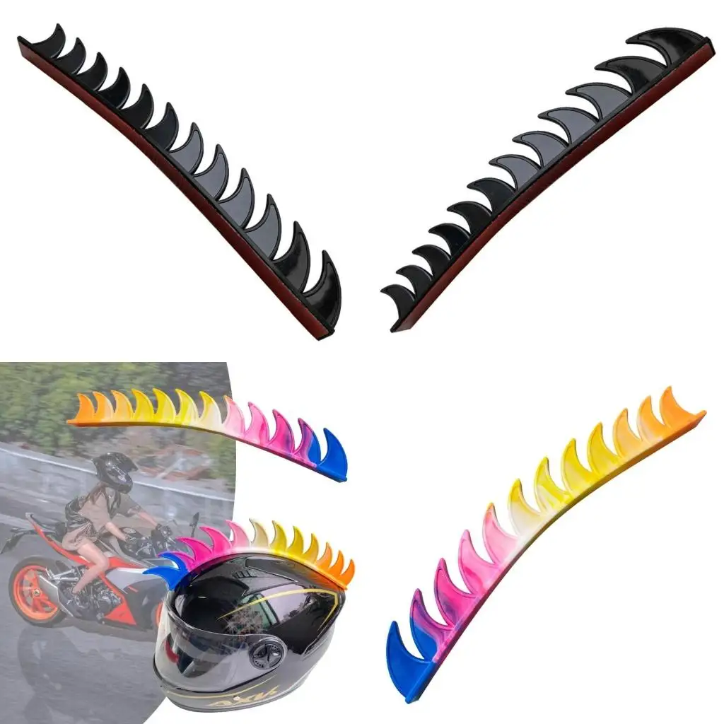 

Helmets Punk Cockscomb Decal Motorcycle Helmets Sticker Decoration Helmets Modified Accessories Easy Installation