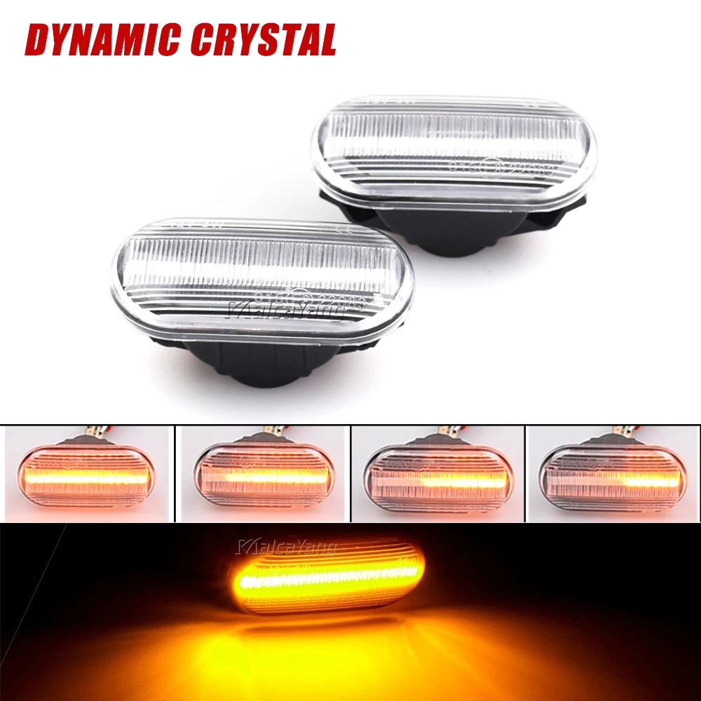 2 Pieces 12V Car Dynamic Side Marker Indicator Light Lamp NIS