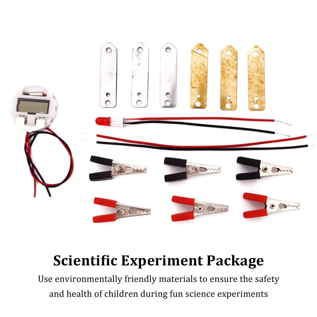 Children Bio Energy Science Kit Fun Potato Fruit Supply Electricity Experiments Toys Kids Student Learining DIY Science Toy