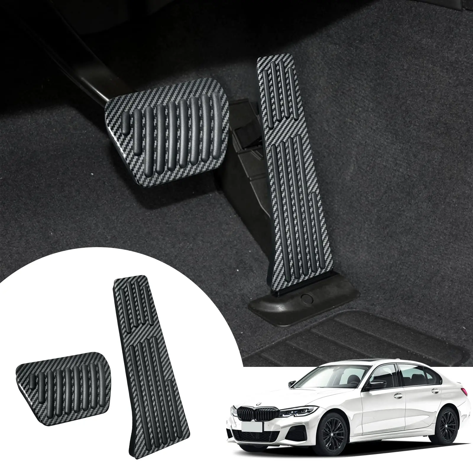 

Anti-Slip Foot Pedal Pads Brake and Gas Accelerator Pedal Covers For BMW 1 2 3 4 5 6 7 Series X3 X4 X5 X6 X7 F15 F16 F30 G11 G20