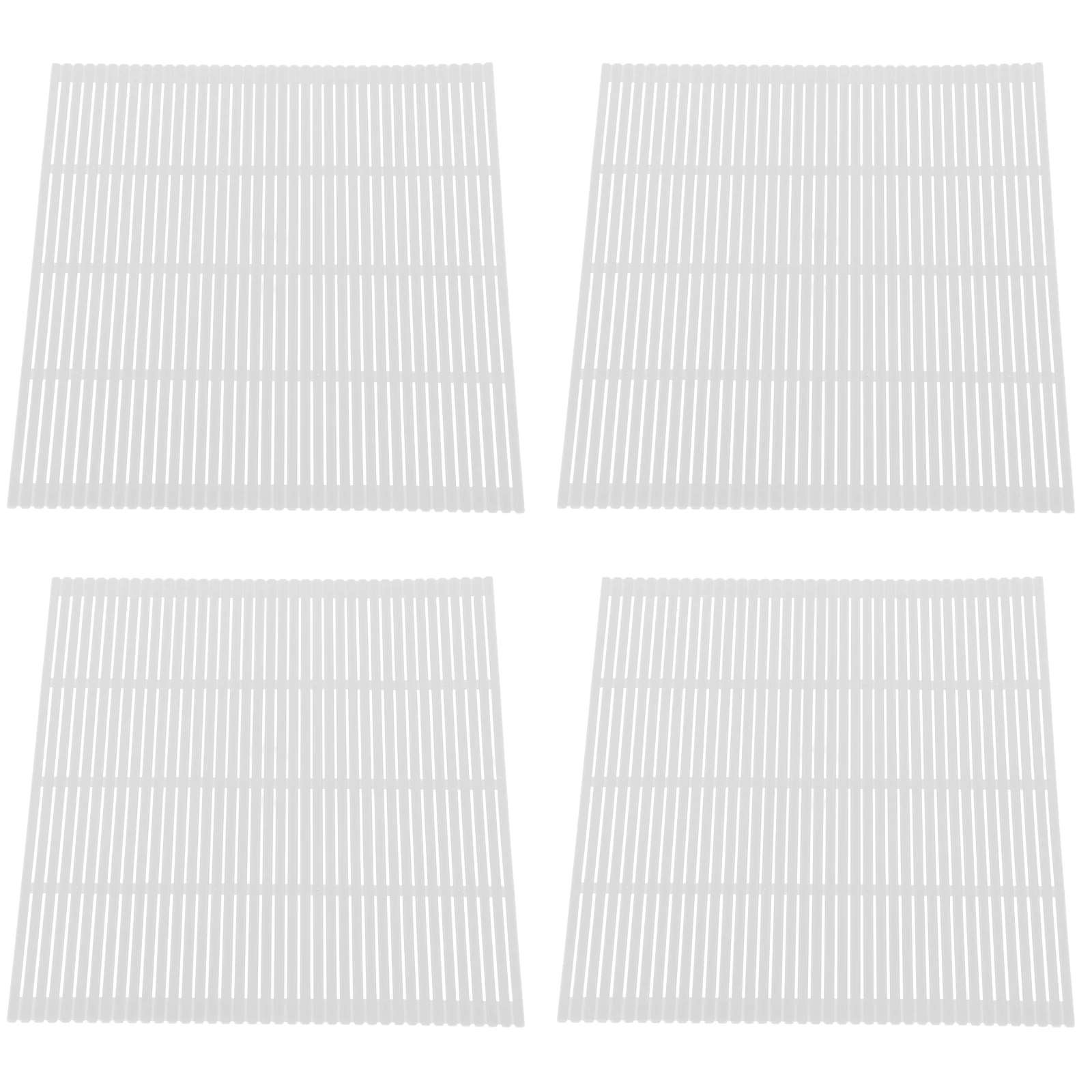 

4pcs Plastic Smooth Surface Supplies Nonstick Roller Mats Roll Tool Making Tools Kitchen Supplies Making Mat Plastic Rolling