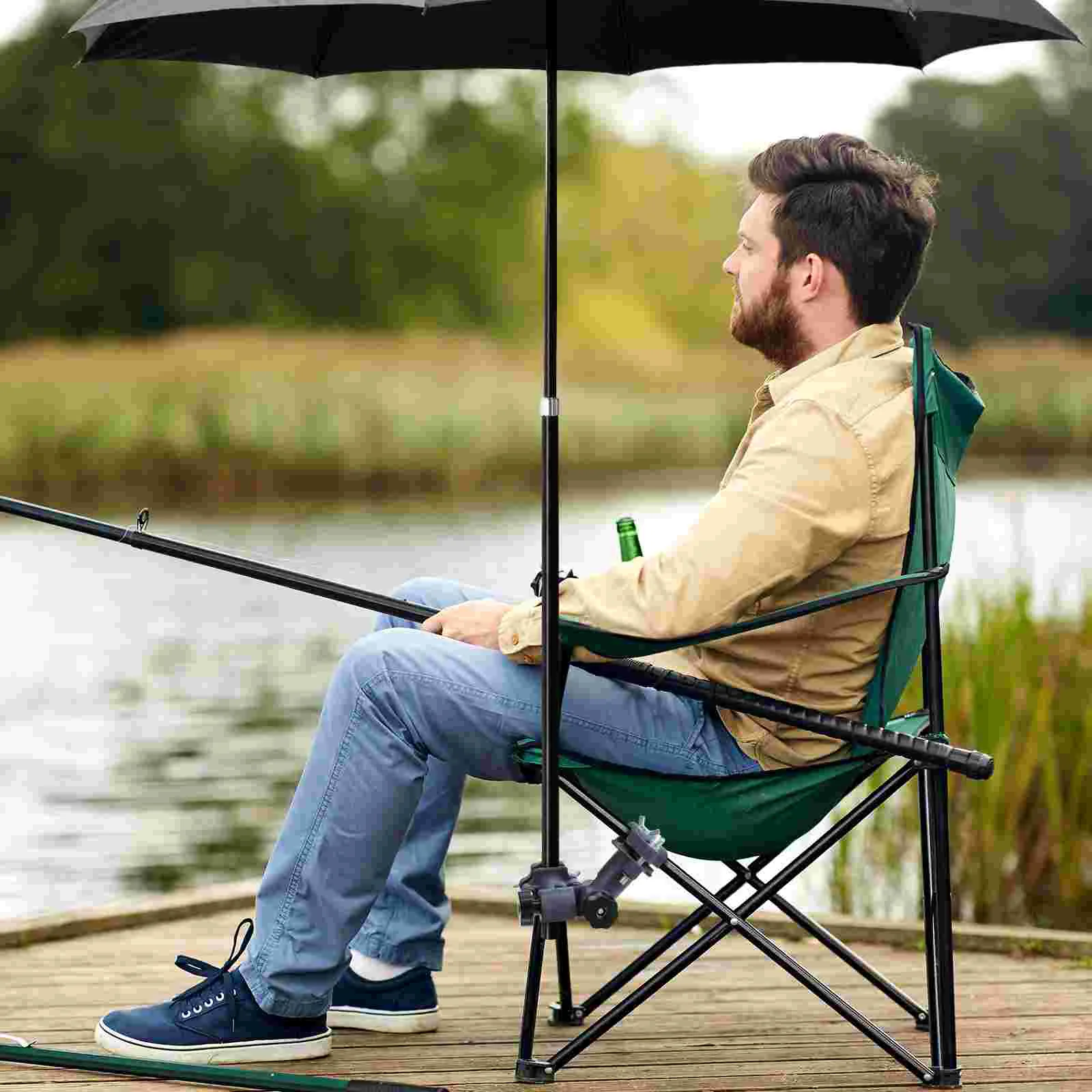 Fishing Umbrella Stand Parasol Chair Rod Rack Mount Support Bracket Holder for Accessory Multi-functional Accessories Beach