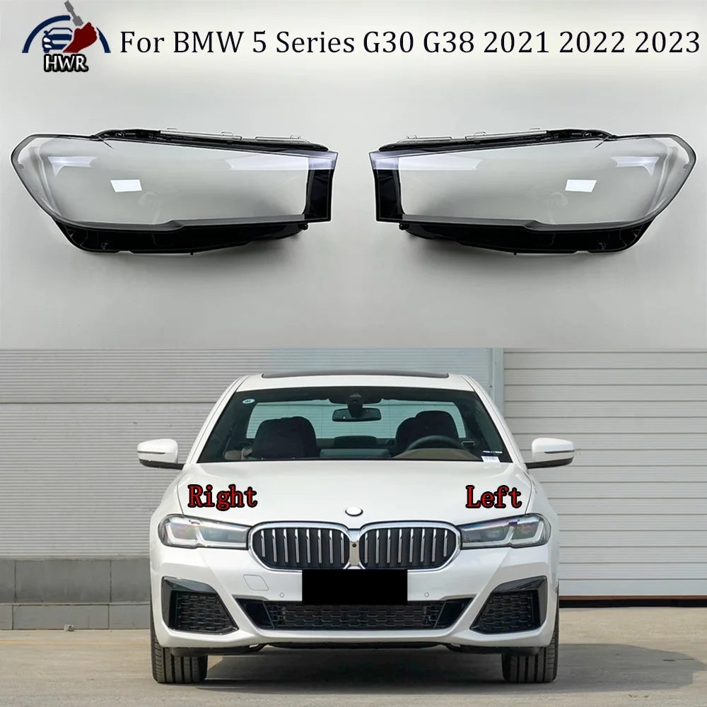 

Configuration Headlamp Cover Transparent Shade Lamp Headlight Shell Lens Plexiglass For BMW 5 Series G30 G38 2021 2022 2023