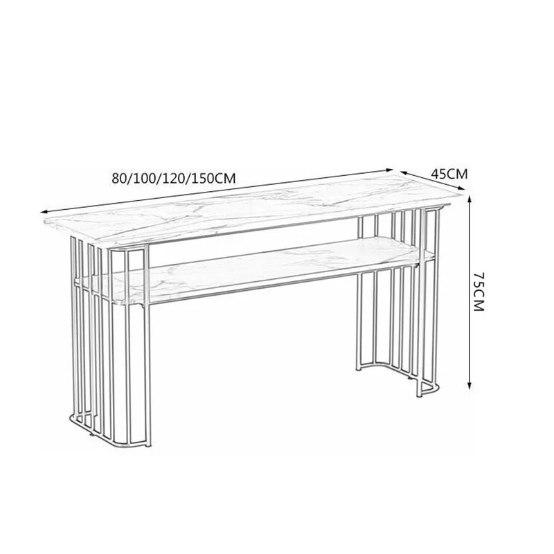 Nordic Modern Nail Desk Bauhaus Narrow Space Saving French Nail Desk Unique Minimalist Table Ongle Table For Salon