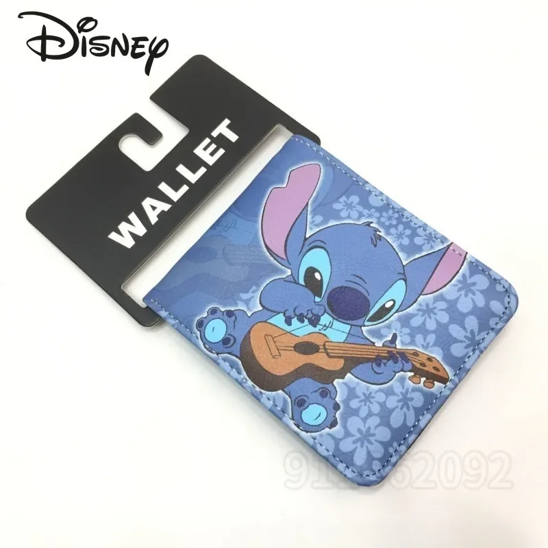 Disney Stitch New Wallet Luxury Brand Children's Folding Wallet Cartoon Cute Multi-card Slots Fashionable Children's Coin Purse
