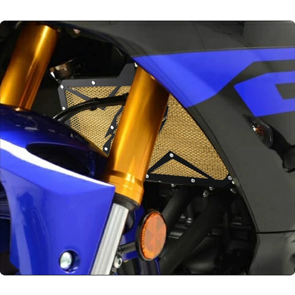 YZF R3 2024 Motorcycle Radiator Guard Grill Protector Cover For Yamaha YZFR3 YZF-R3 2015 2016 2017 2018 2019 2020 2021 2022 2023