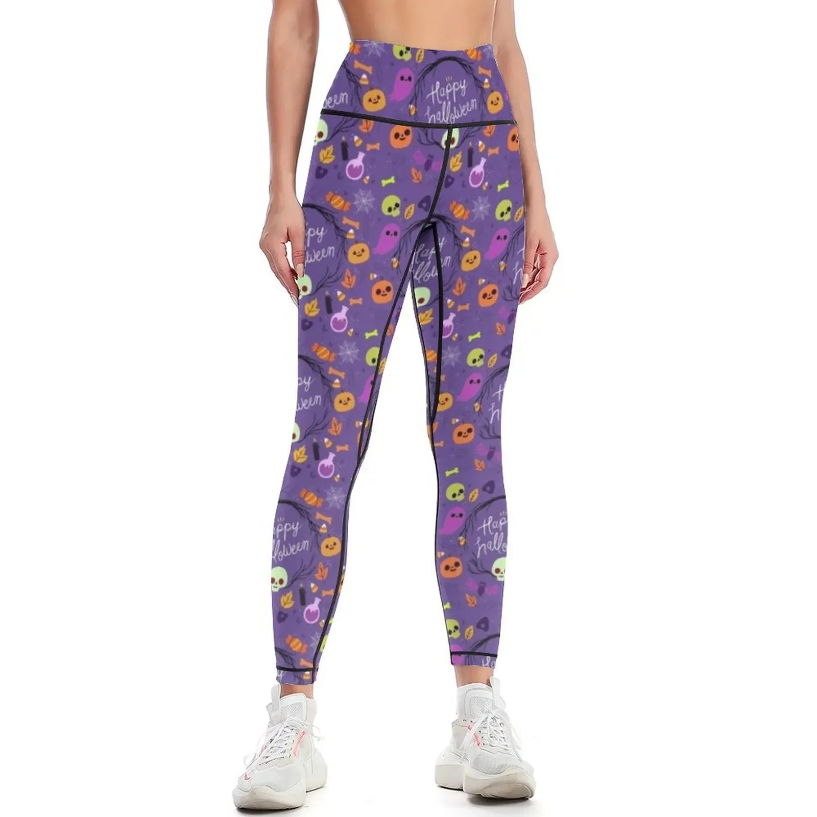

happy halloween celebration Leggings Women's sports pants sports tennis for Women's trousers fitness set gym Womens Leggings