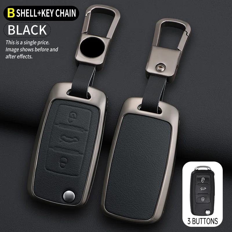 Modelegering auto sleutelhoes voor VW Volkswagen Polo Tiguan Passat B5 B6 B7 Golf 4 5 6 MK6 Jetta Lavida Skoda Octavia Seat