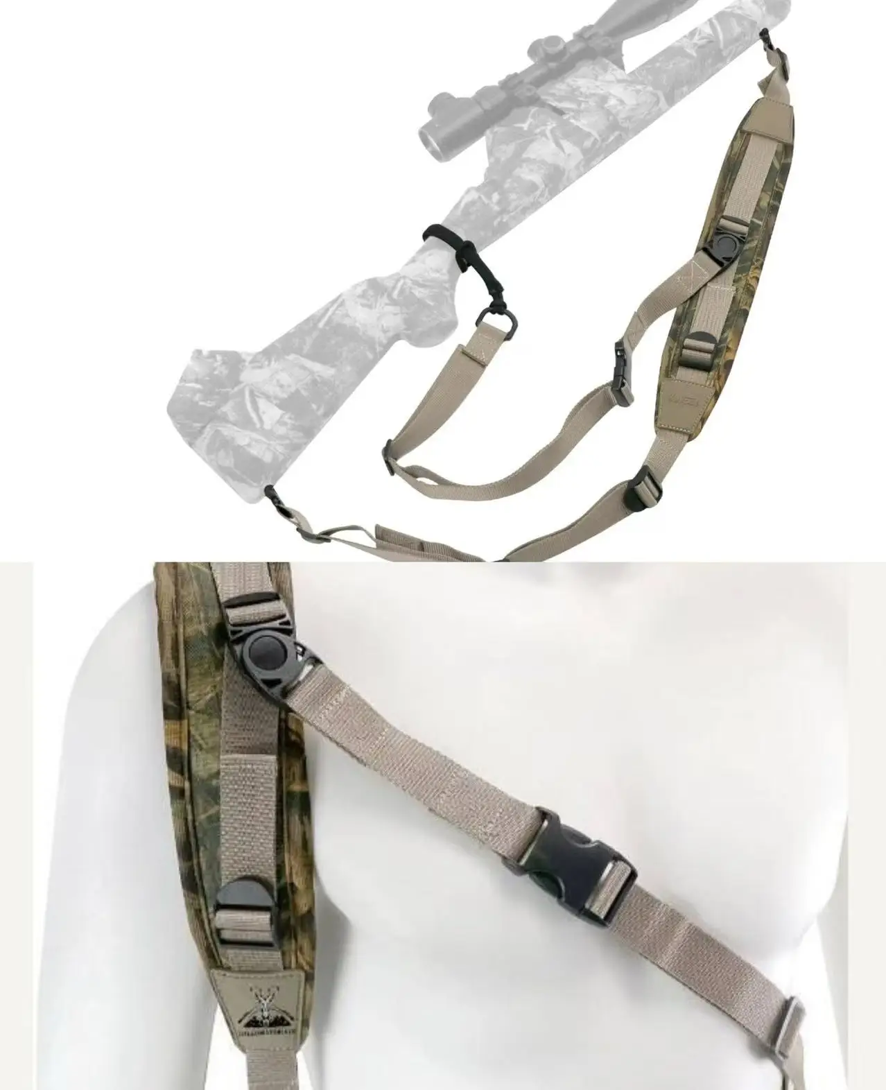 

Adjustable Rifle Sling Gun Metal Strap Swivel Tactical Nylon 3 Points Weapon Multi Mission Release Airsoft Hunting Access