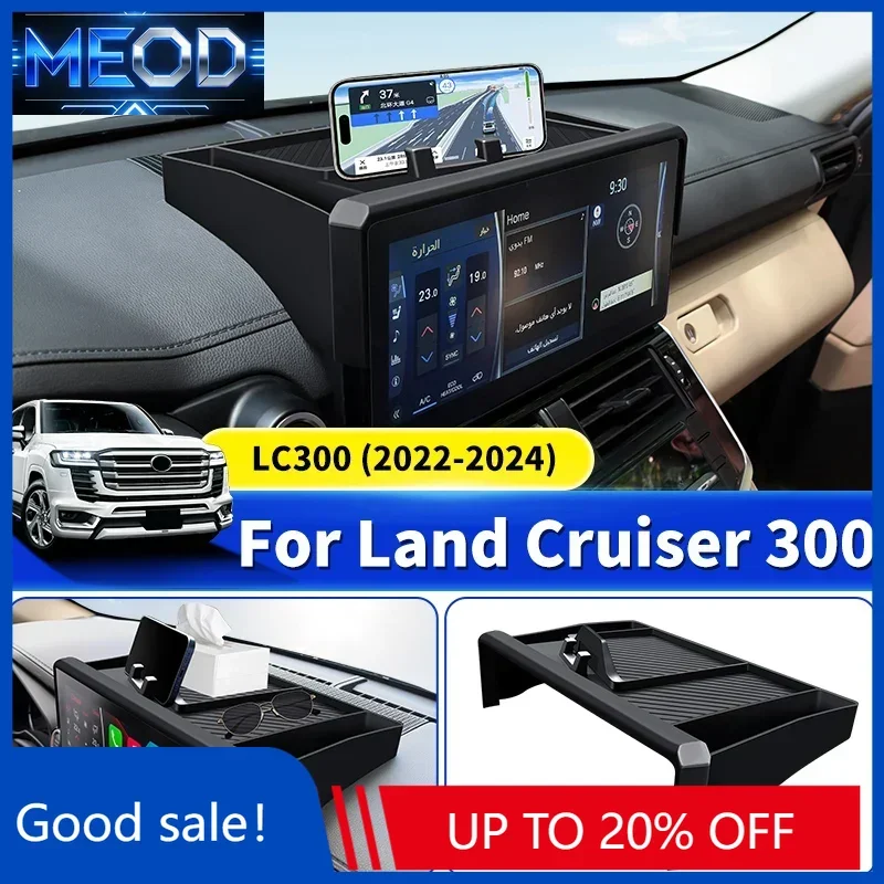 New For 2021-2024 Toyota Land Cruiser 300 Multimedia display Back Storage Protection sleeve cover LC300 Interior upgrade Accesso