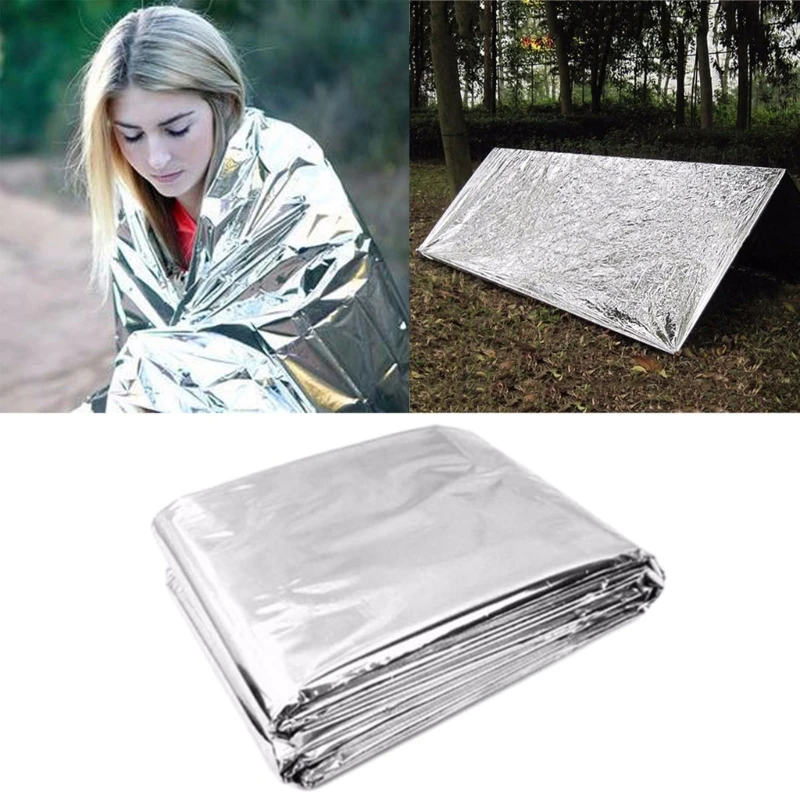 2024 New Outdoor Emergency Thermal Blanket Waterproof Survival Blanket First-Aid Shelter Body Warmers Blanket Emergency Supplies