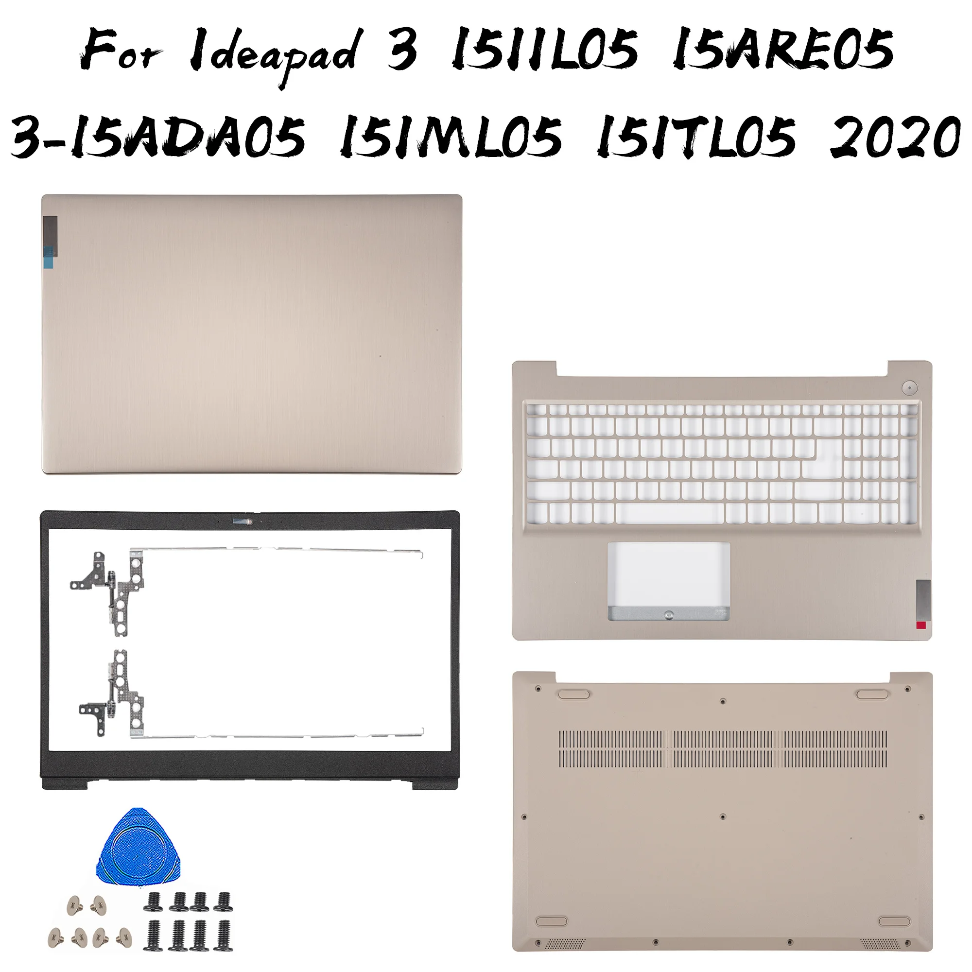 

New For Lenovo Ideapad 15s 2020 3 15ITL05 15ADA05 3-15 3-15ARE05 15IML05 15IIL05 LCD Back Cover Bezel Palmrest Bottom Case Hinge