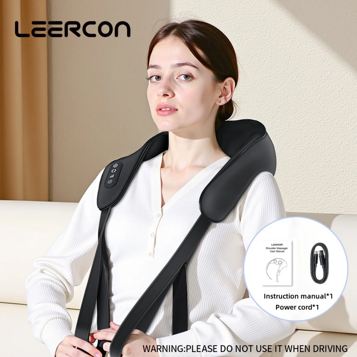 

Массажер для шеи с функцией глубокого массажа и подогревом для снятия боли - Шиацу-массаж спины и плеч, подарок для женщин/мужчин