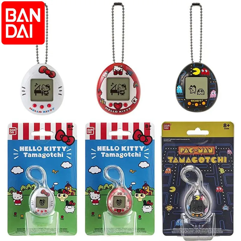 

Bandai Tamagotchi Sanrio Hello Kitty Electronic Pets Virtual Toy Mini Black White Nostalgic Game Console Birthday Children Gift