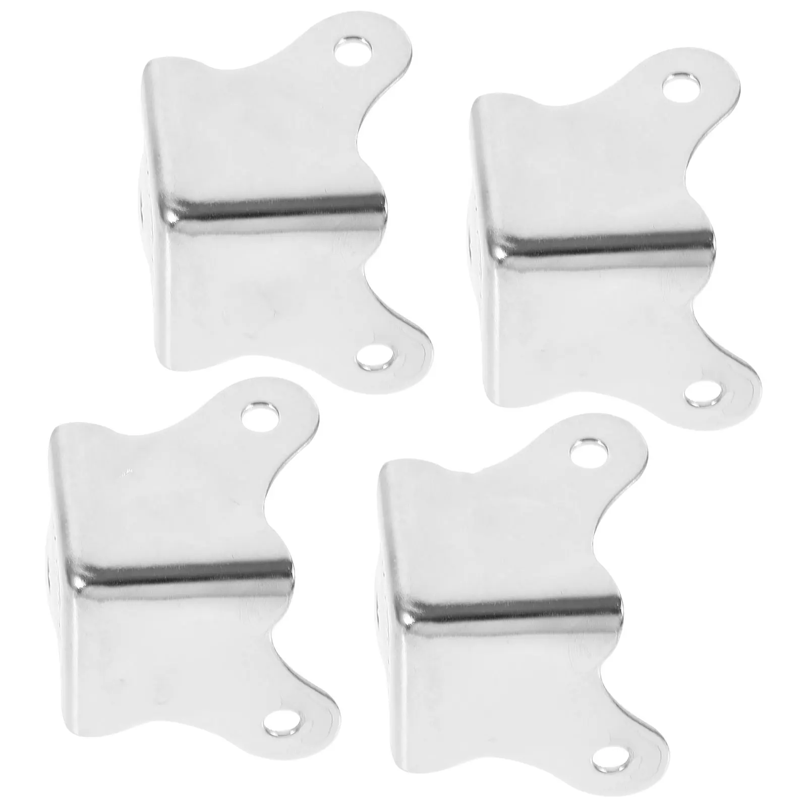 

4pcs Stainless Steel Corner Protectors Edge Guards Metal Cabinet Wood Box Protective Guards For Stage Speakers niture Decor