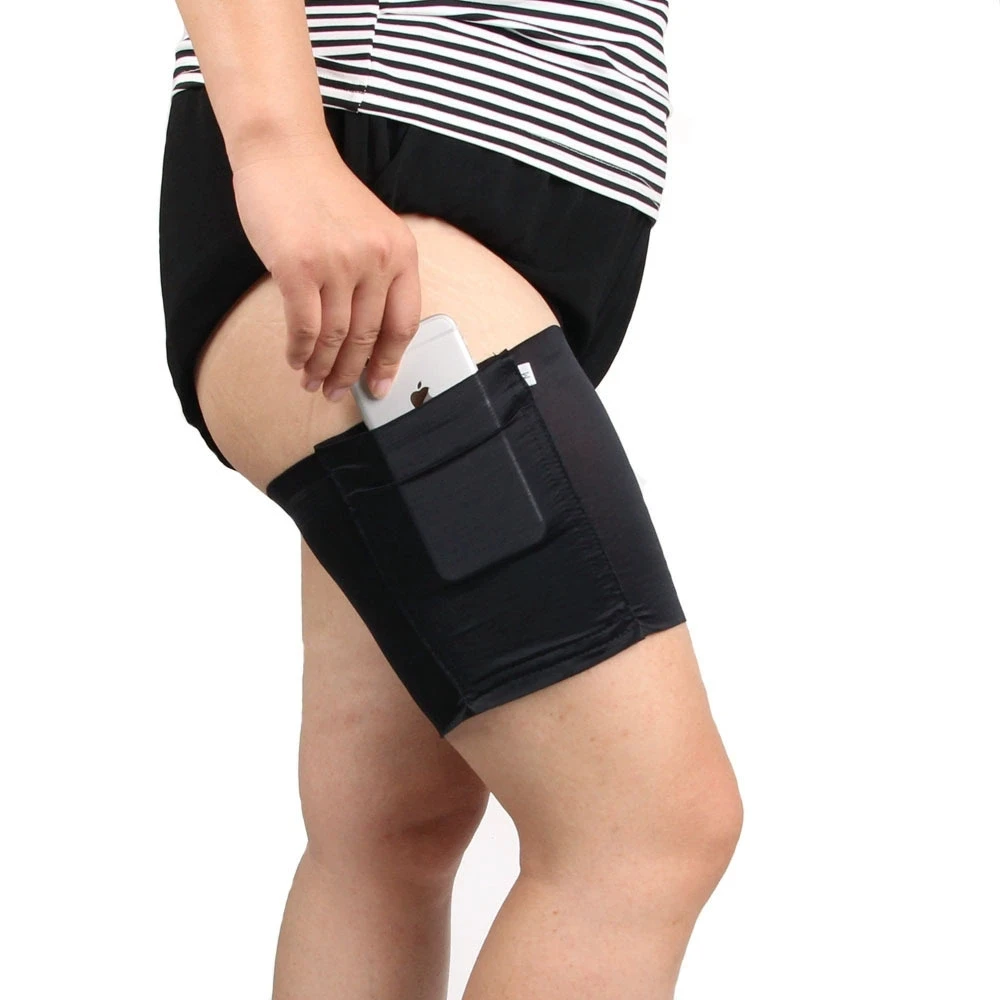 Fashion New Spring Summer Women Non-Slip Leg Cover Lady Warmers Kneepads Package Keep Mobile Phone Wrister Girl Party Gift LC6