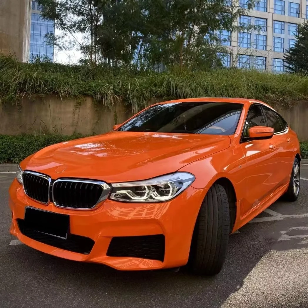 C5 7.5mil Orange TPU Car Wrap Film 1.52x16m Stain Protection Paint Protection Vinyl Automotive for Vehicle Truck Van Tint