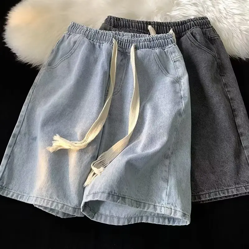 

Men's Summer Thin Shorts2025New Straight Loose Five-Point Mid-Length Pants Cool Feel