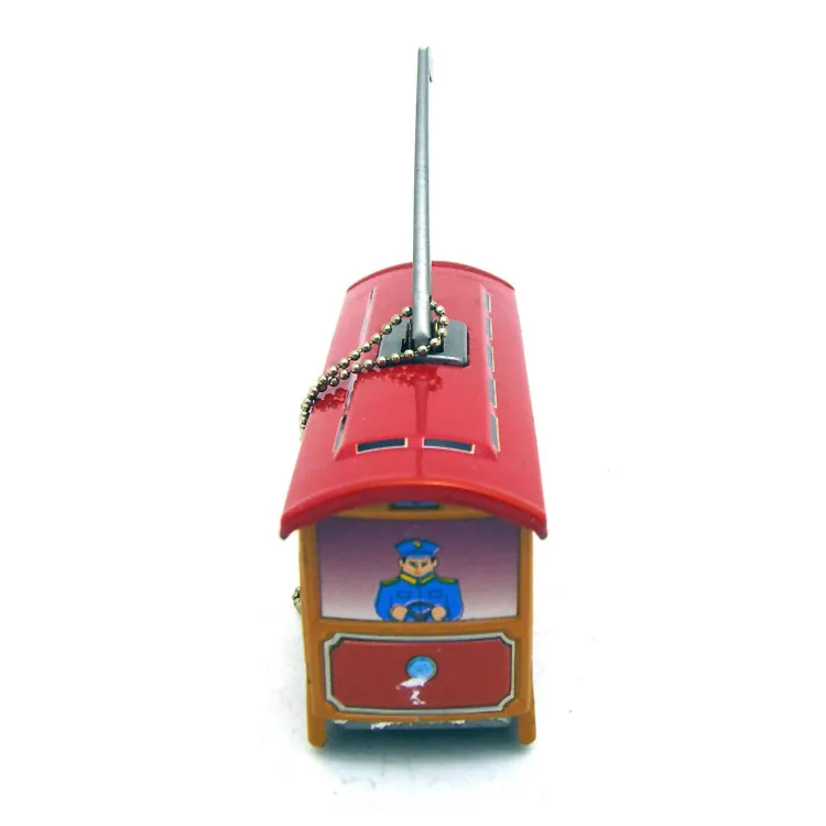 Mm279 trolley pendant, tin toy, tin Christmas pendant, metal Christmas pendant, Christmas creative gift