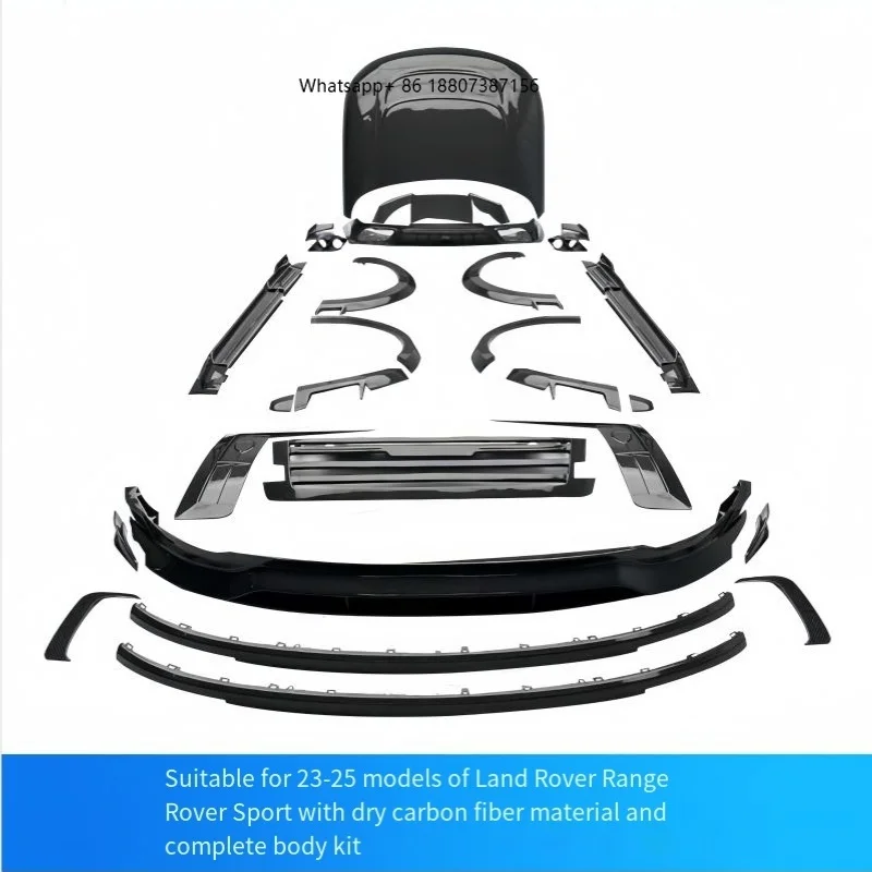 Kit carrosserie amélioré en fibre de carbone sèche pour Land Rover Range Rover Autobiography 23-25