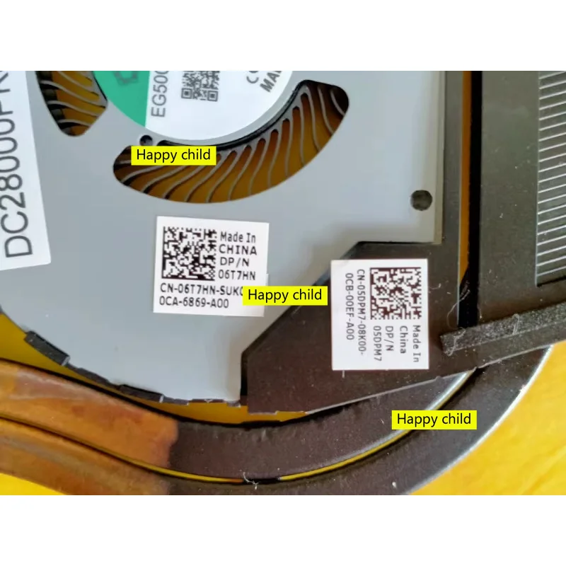 Original for DELL Precision 3550 CPU COOLING FAN HEATSINK W3DVH 0W3DVH