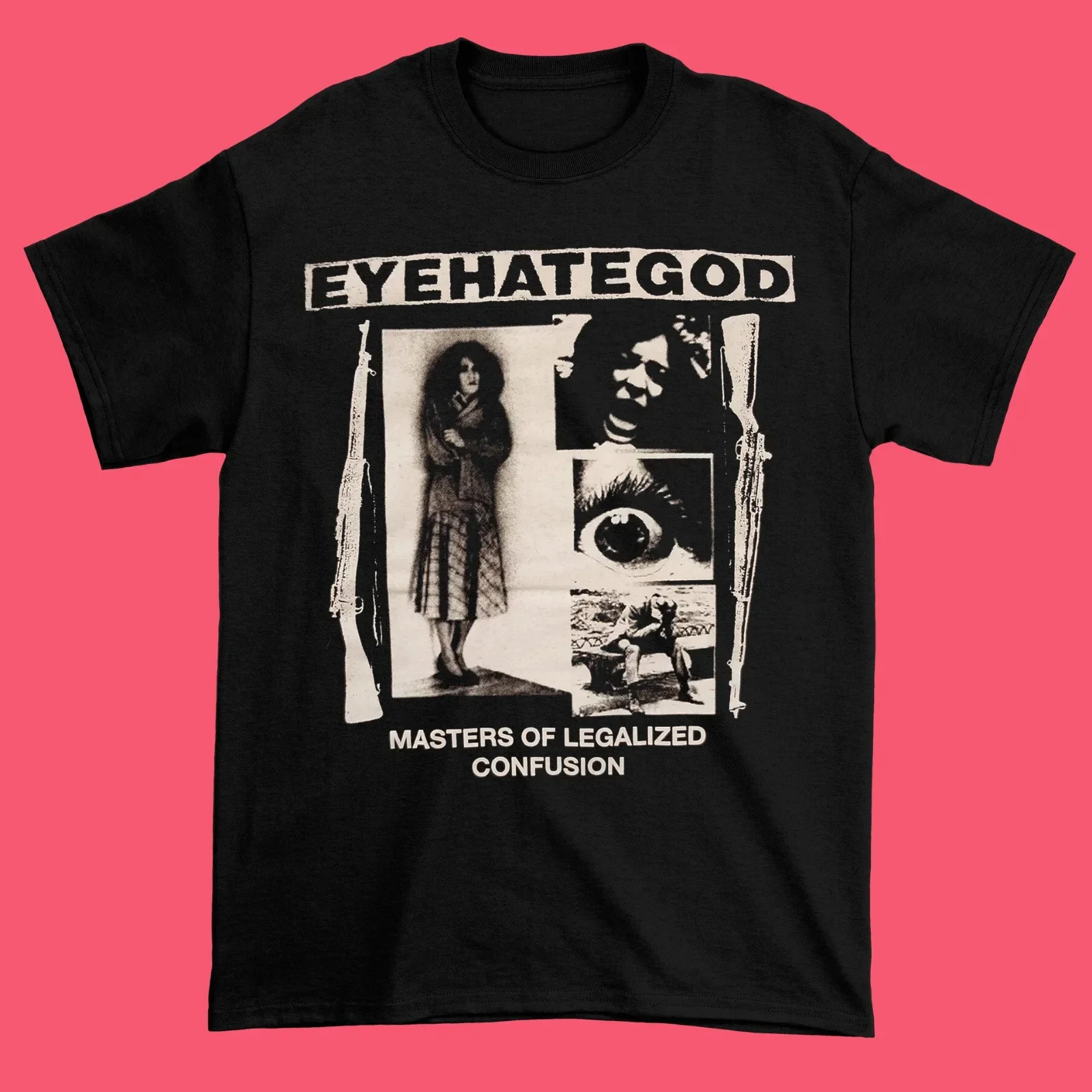 Vintage Eyehategod Band Short Sleeve Cotton Black Full Size Unisex Shirt 1A1167