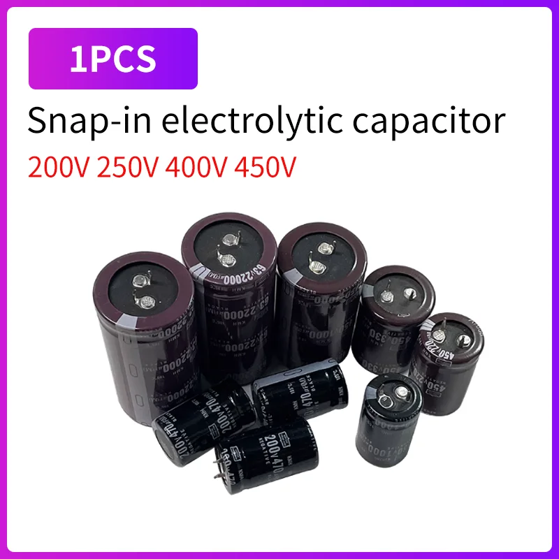 200V 250V 400V 450V Electrolytic Capacitor 100UF 220UF 270UF330 470UF 560UF 680UF 820UF 1000UF 2200UF 3300UF Aluminum Capacitor