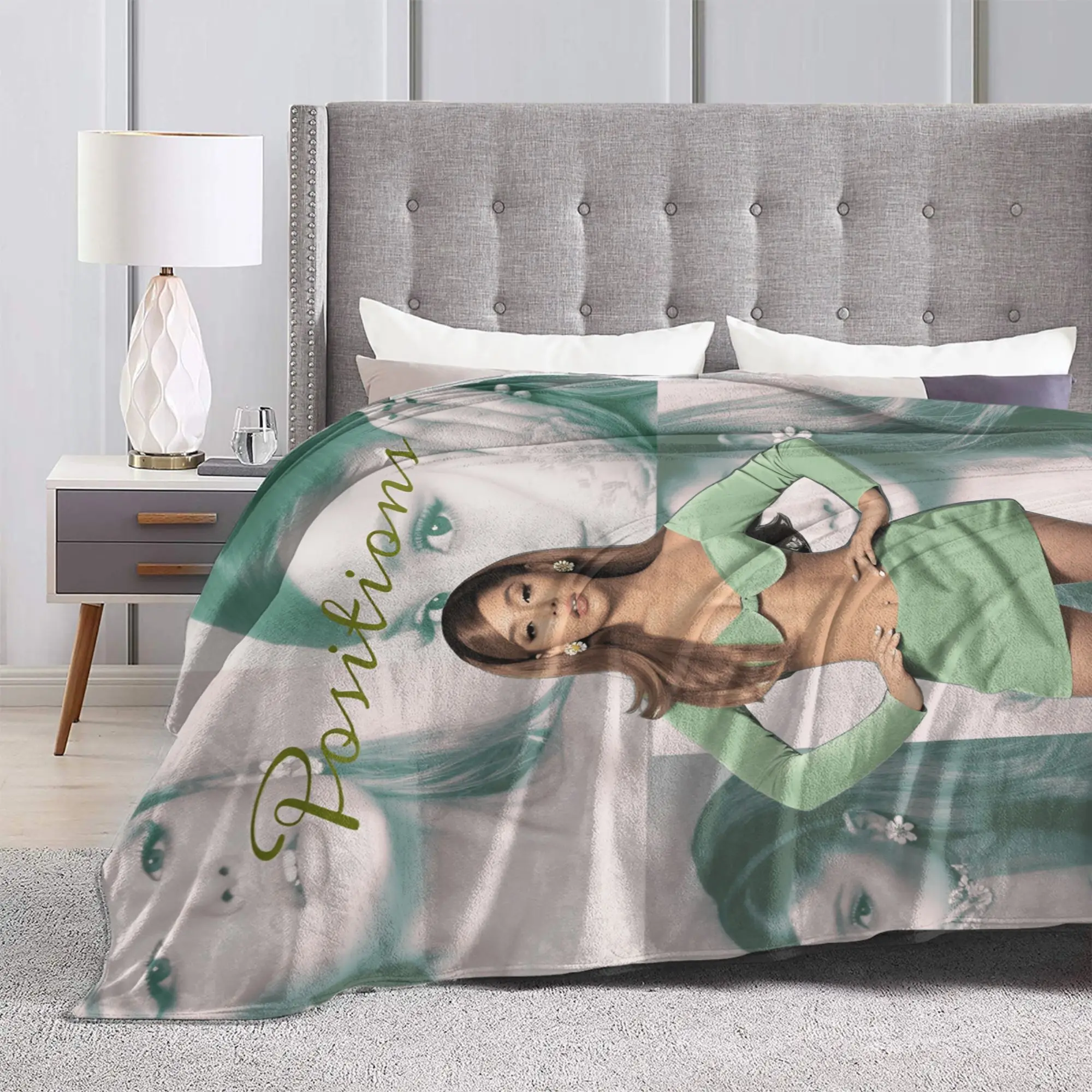 Ariana Grande Blankets Quality Soft Warm  Bedding Throws Autumn Students Couch Chair Sofa Bed Fluffy Bedspread
