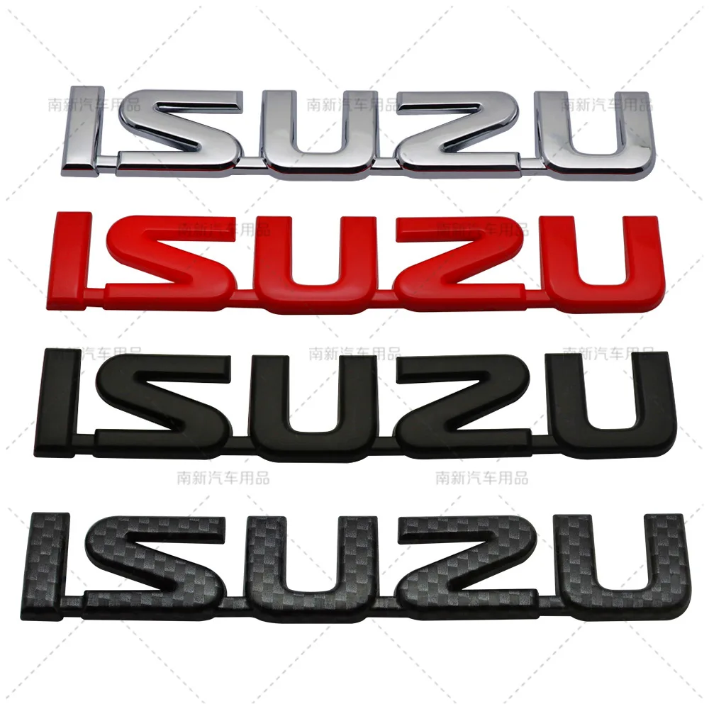ABS High-quality  ISUZU Letter Logo Emblem Car Sticker for Isuzu Ruimai D-MAX MU-X Car Rear Trunk Badge Styling Accessories