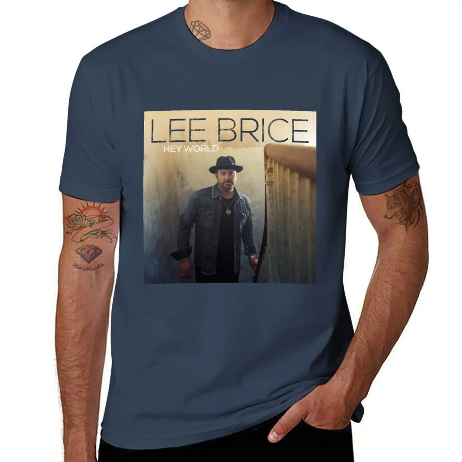 

Lee Brice hey world T-Shirt Quick Dry Outdoor Sports T-Shirt