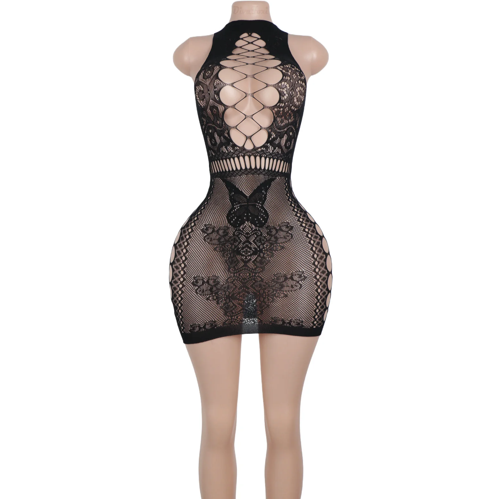 Stripper Outfits Lingerie Wholesale Exotic Dancewear High Waisted Hot Girls Sexy Booty Fishnet Bodysuit Flamenco Dress Elastic